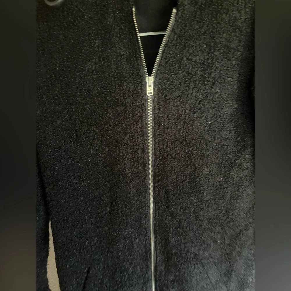 Hollister Textured Black Outerwear medium mens